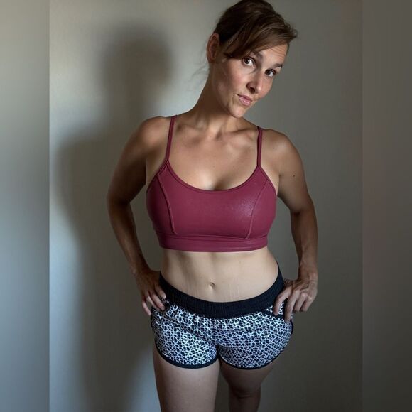 Zella Red Sports Bra Medium Gym Athleisure Activewear Workout - Picture 1 of 8